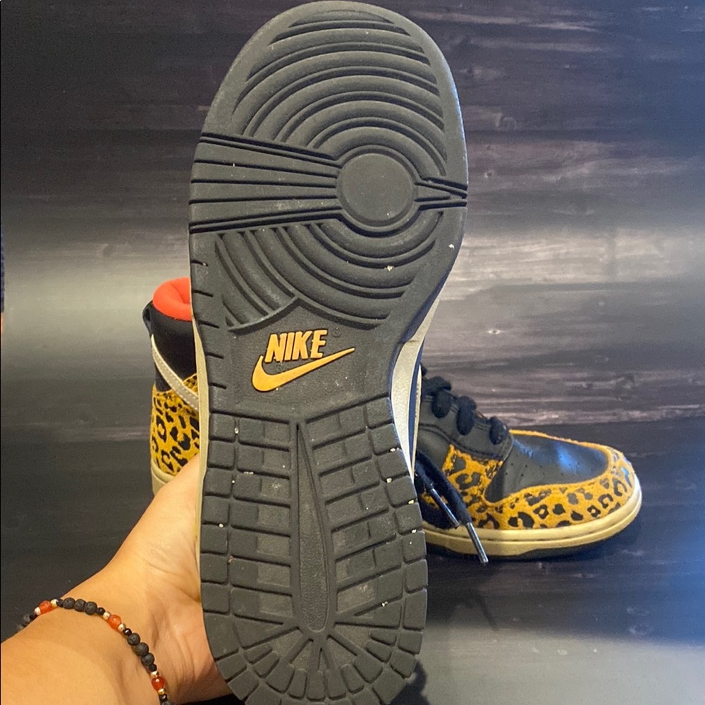 Nike Dunk Hight Skinny Black-Leopard High-Tops - Picture 3 of 4